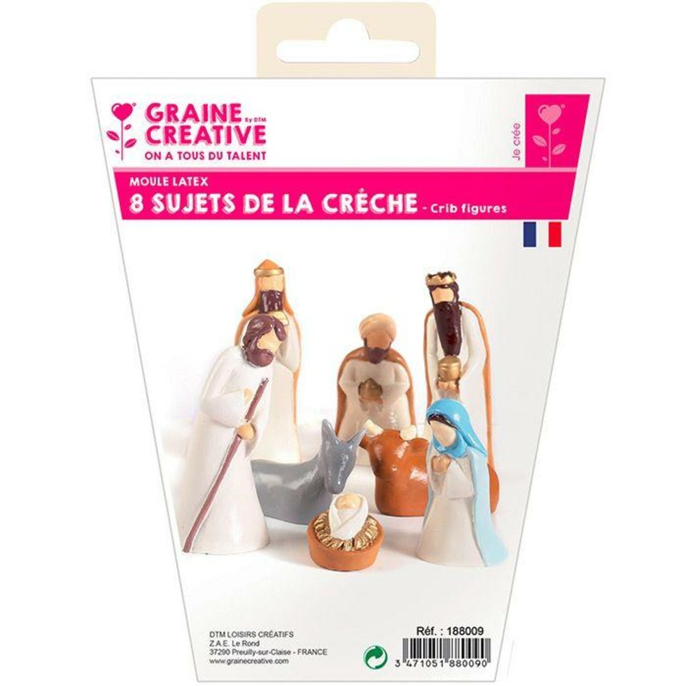 Petits moules à plâtre en latex - santons de la crèche