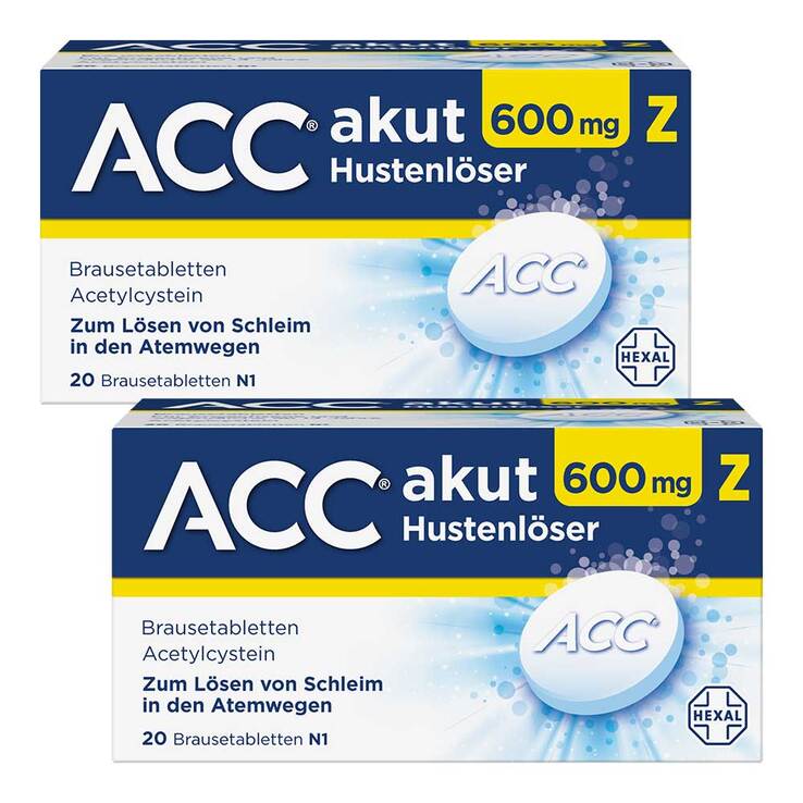 ACC akut 600 mg Z Hustenlöser, Brausetabletten, 2x20 St