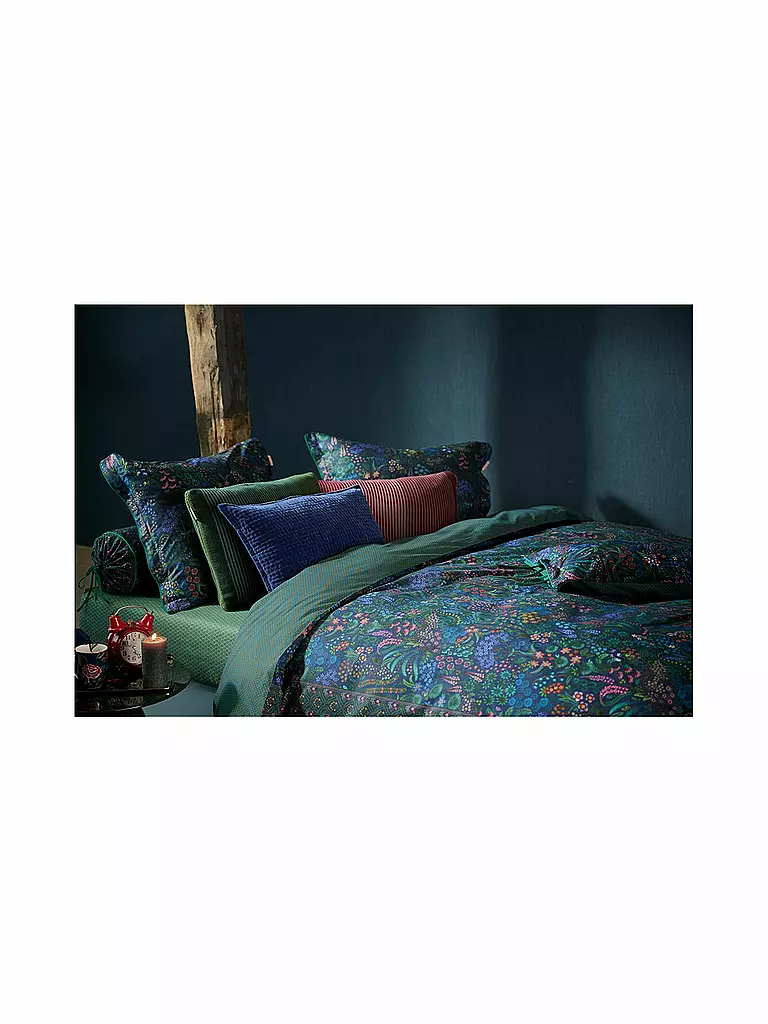 PIP STUDIO Perkal Bettwäsche QUERIDA 70x90cm/140x200cm Dark Blue dunkelblau
