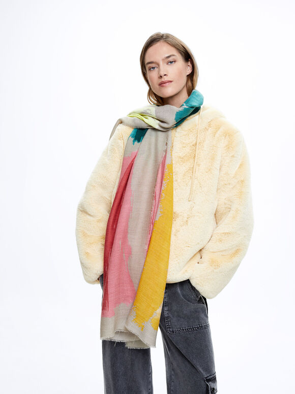 Lenço estampado - Multicolorido