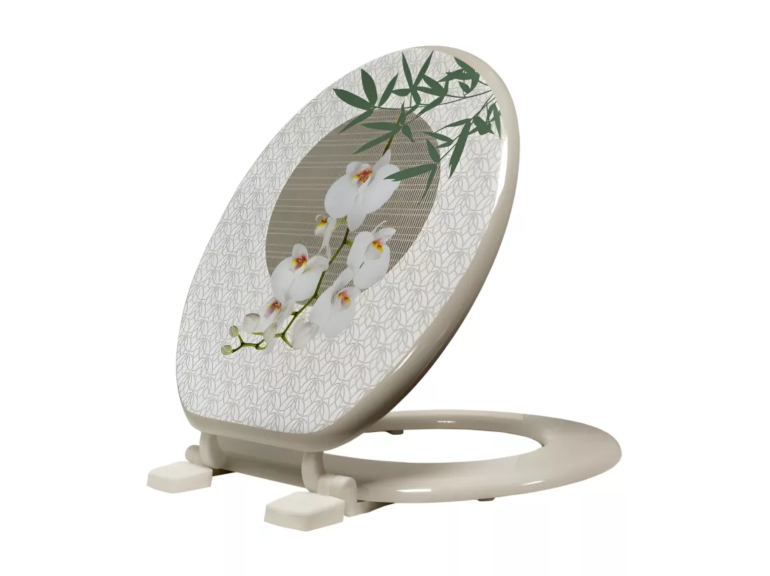 Abattant WC 37 x 47 cm Azia - MDF Imprimé