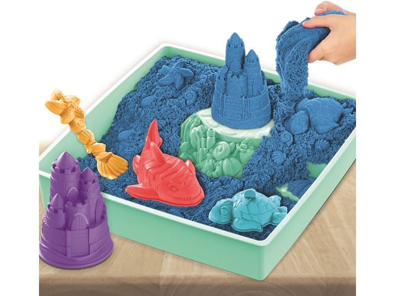 Spinmaster Sand Kinetic Sand Box Blau 454 g Sandkasten Spierlse