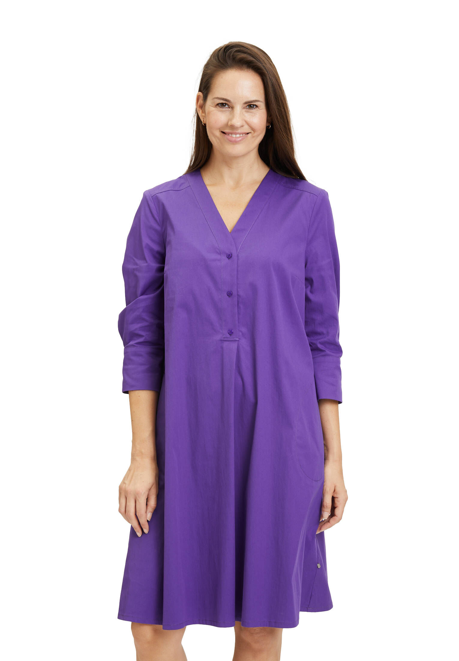 Vera Mont| Damen Hemdblusenkleid mit Knopfleiste