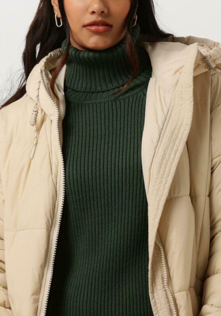 ANOTHER LABEL zand another label gewatteerde jas mille long puffer