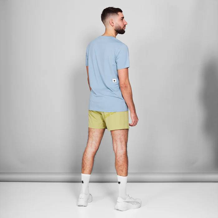 saysky logo pace t shirt herre 634 nmrss20 blue melange