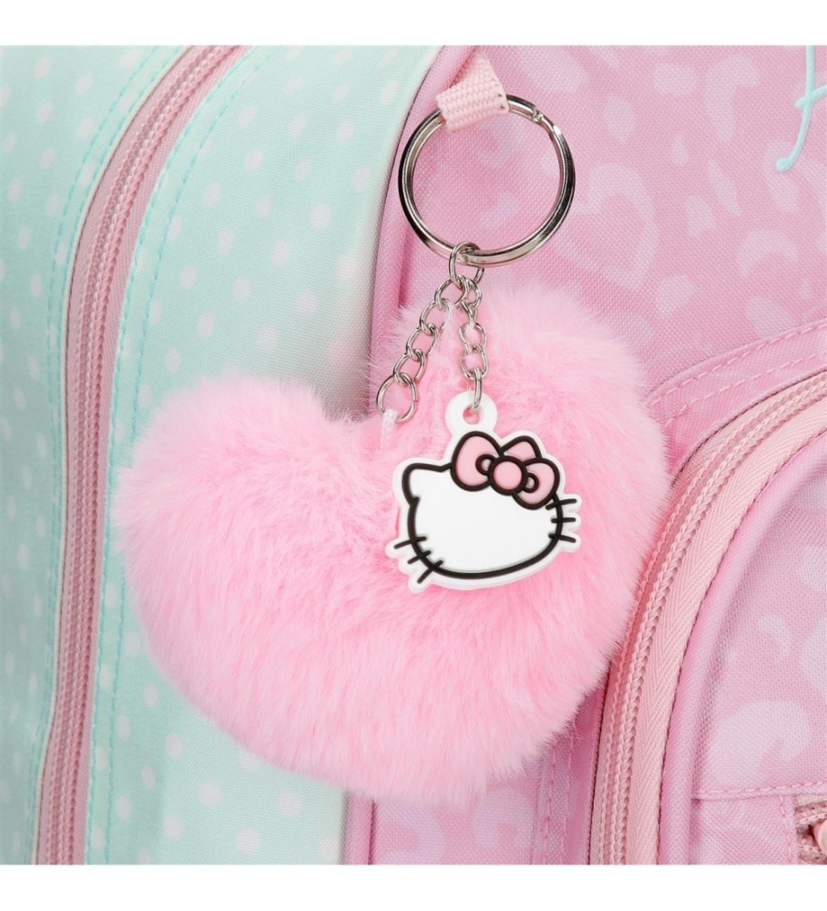 Joumma Bags Mochila escolar Hello Kitty Paris turquesa -30x38x12cm-