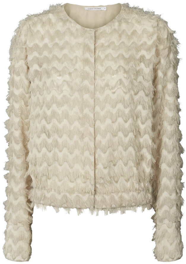 Rabens Saloner Feathery shirt jacket - September Oyster