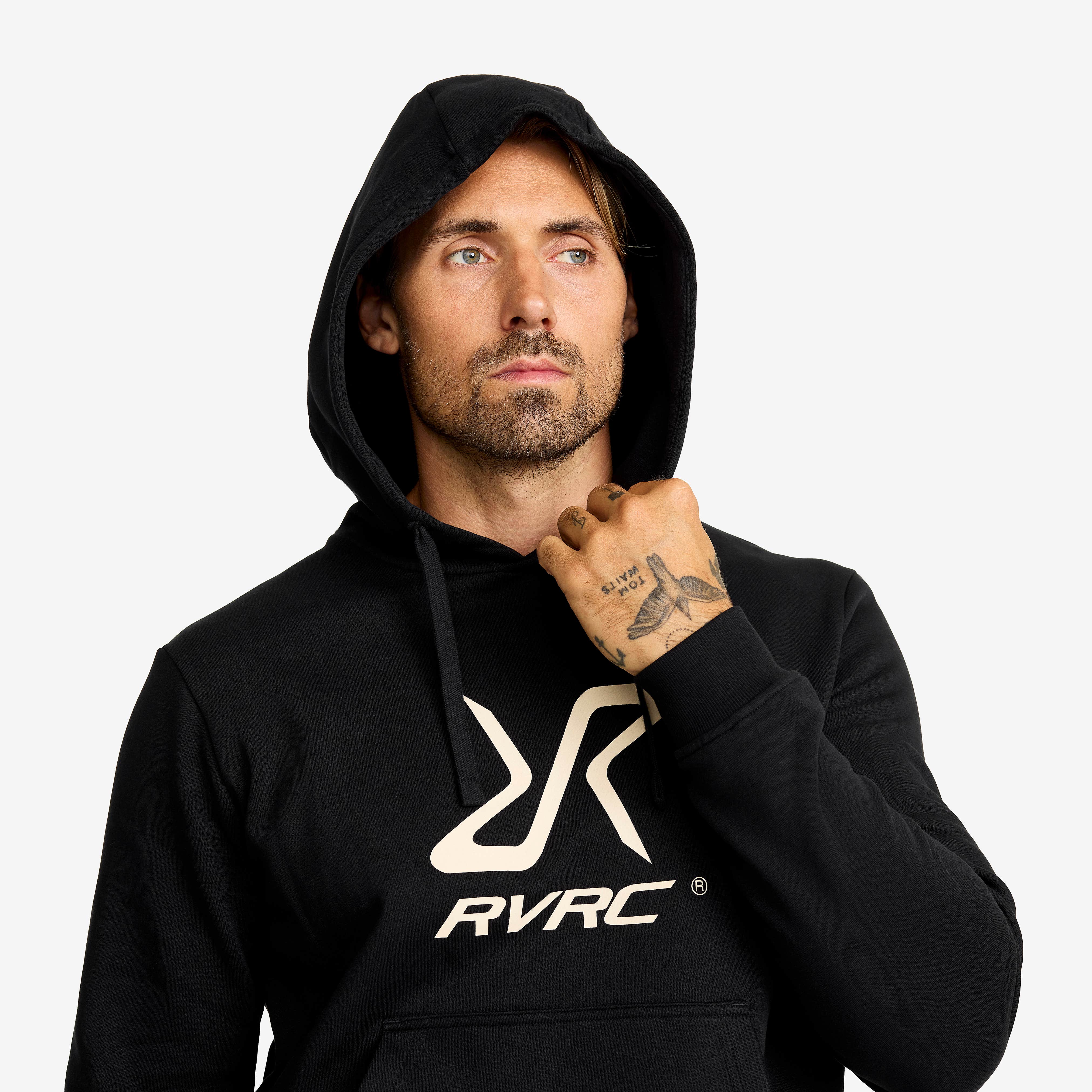 RVRC Hoodie Herre Black/Oatmeal