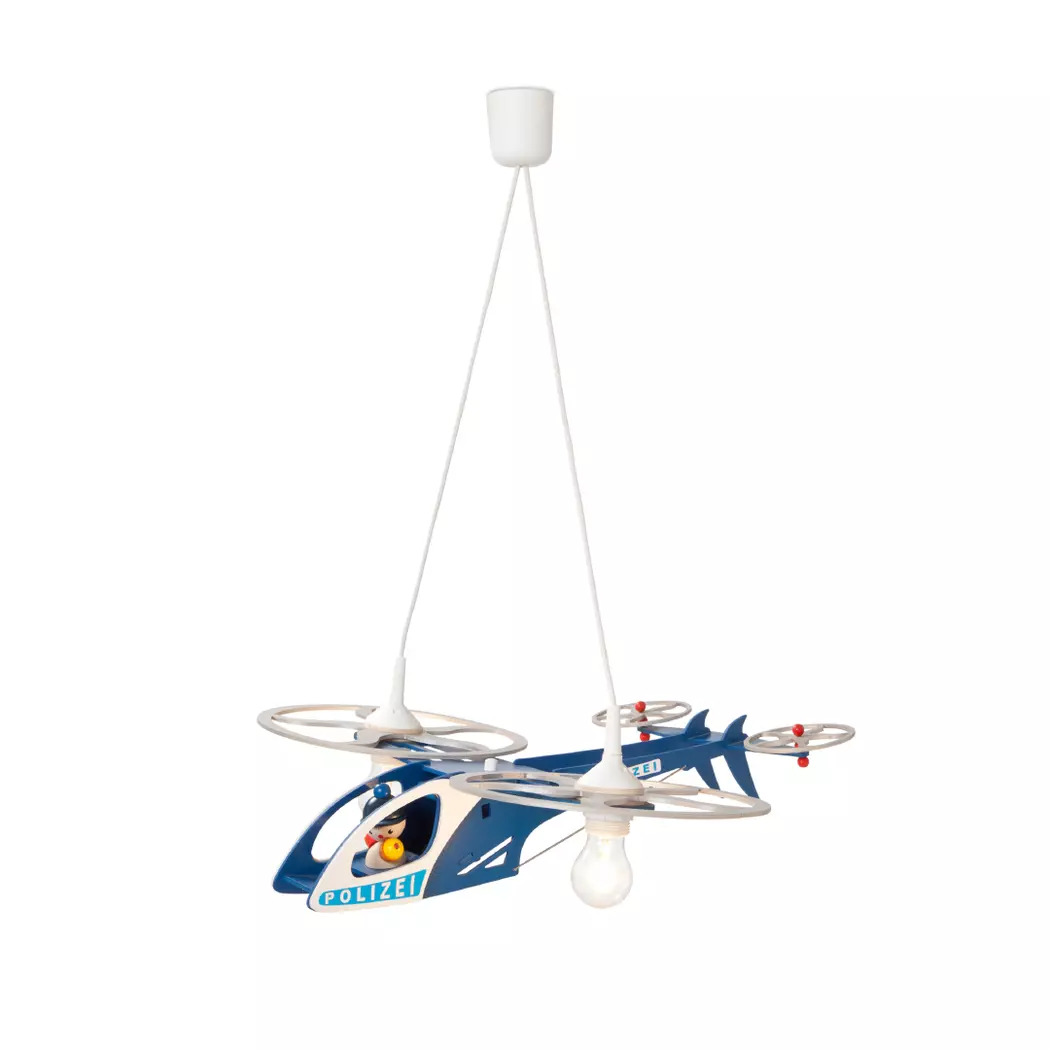 Kinderlampe Polizei Helikopter