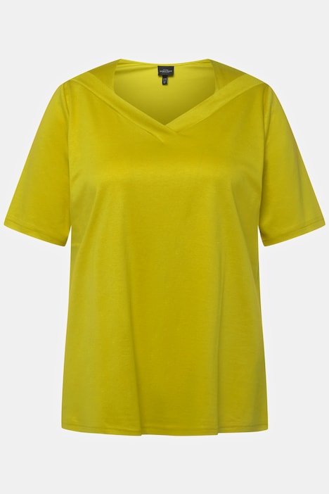 T-Shirt, Classic, V-Ausschnitt, Halbarm