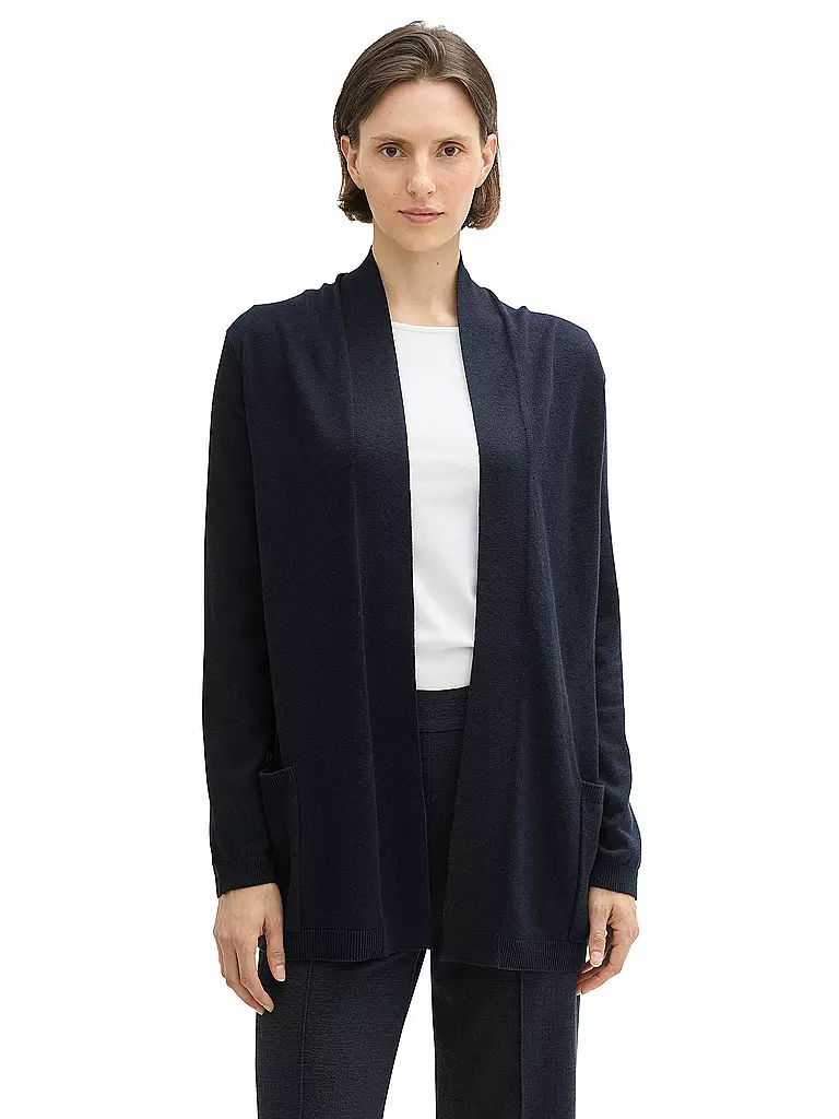 TOM TAILOR Strickjacke blau