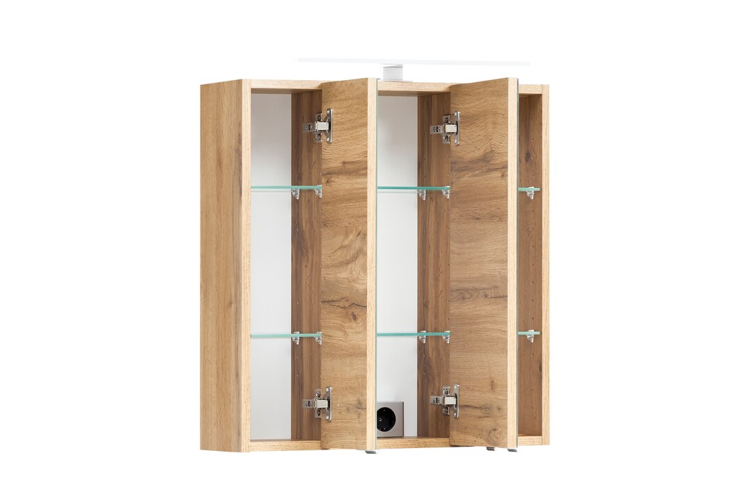 Spiegelschrank Brügge Wotaneiche B/H/T 60x64x20cm