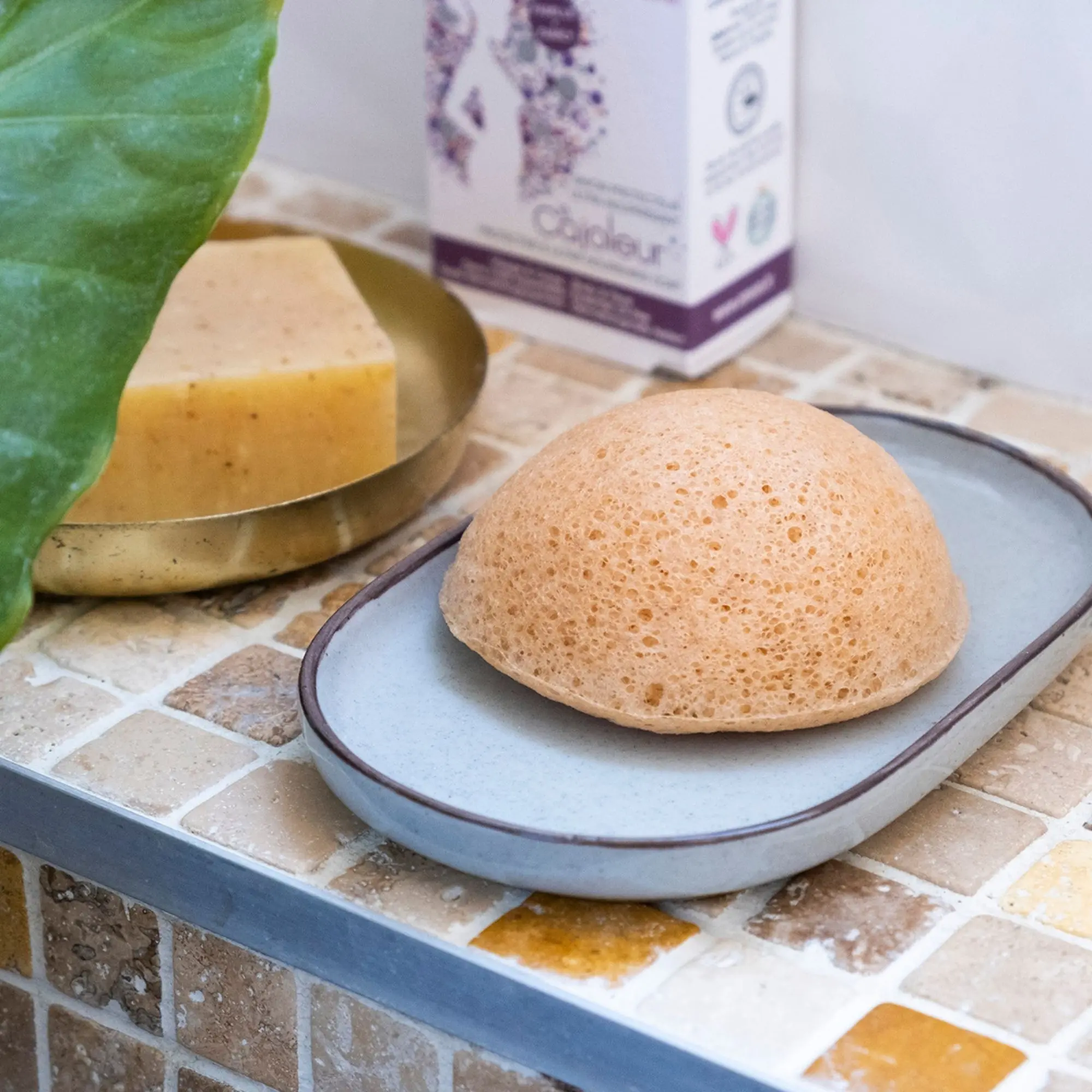 Omum - Ma Bonne Fée Éponge Konjac Visage Exfoliante & Purifiante- Eponges