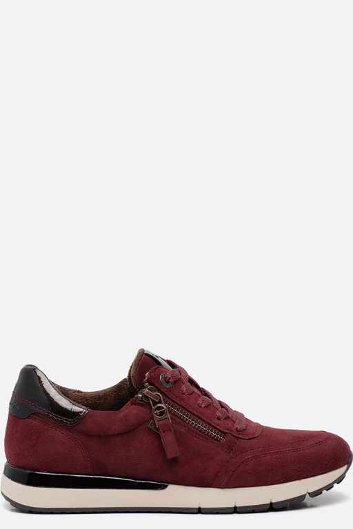 Tamaris Comfort Sneakers rood Leer