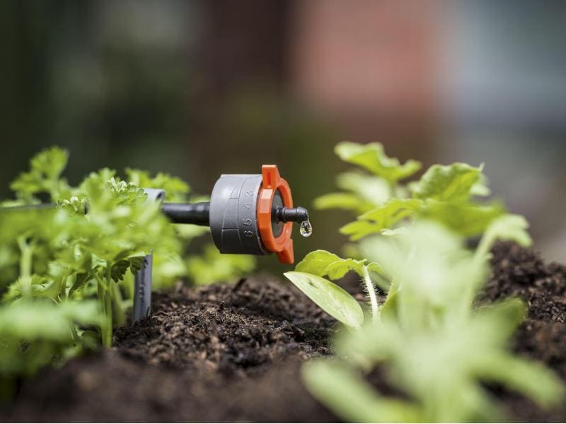 GARDENA Start-Set S 13010 Micro-Drip-System Pflanzreihe Bewässerungssystem für Reihenpflanzen