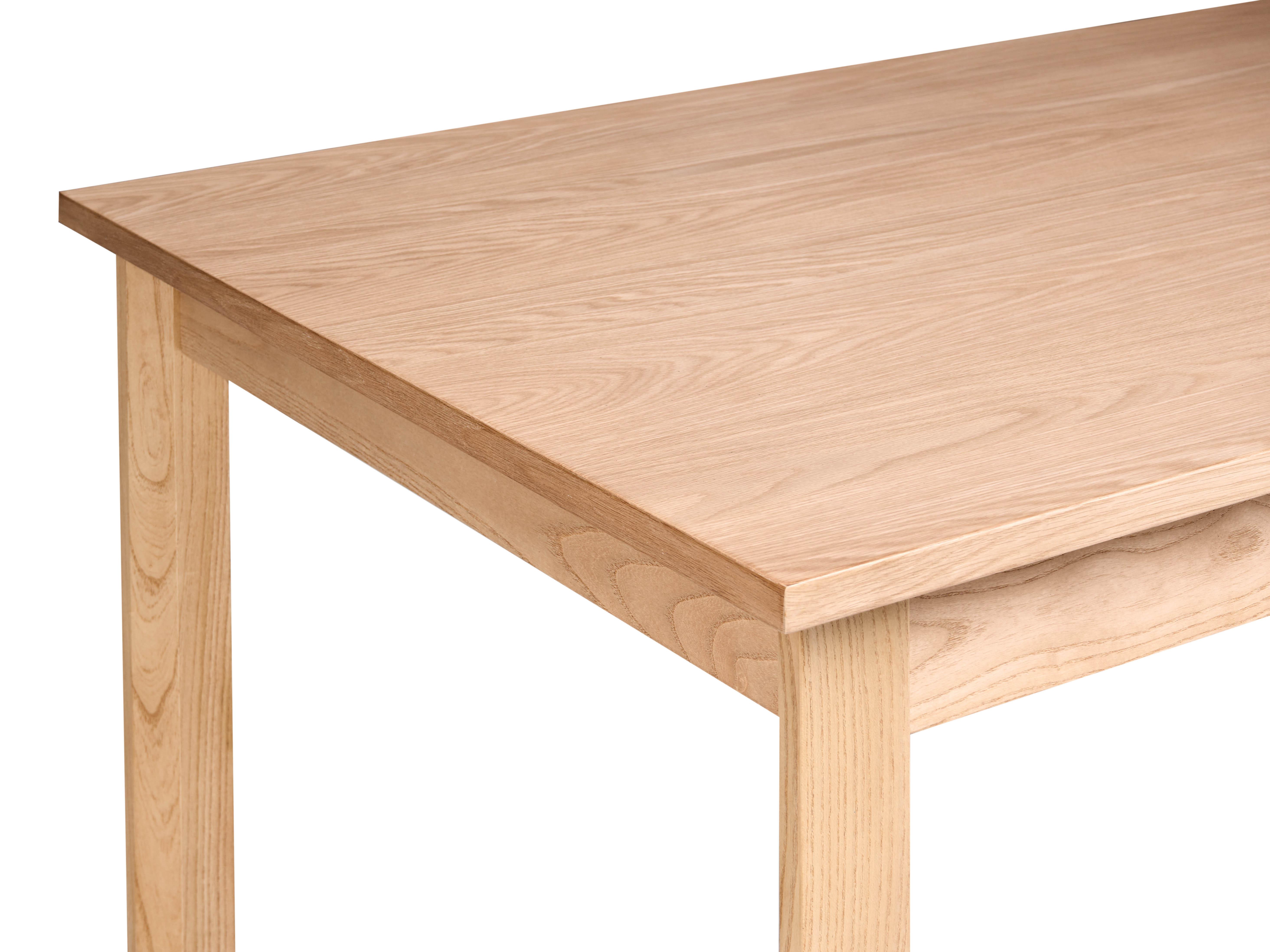 Eettafel GISELA Licht eikenhout 90 cm 160 cm