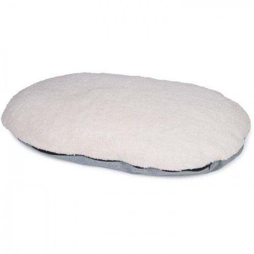 Colchão oval para cães Vadigran Hera, branco e cinza