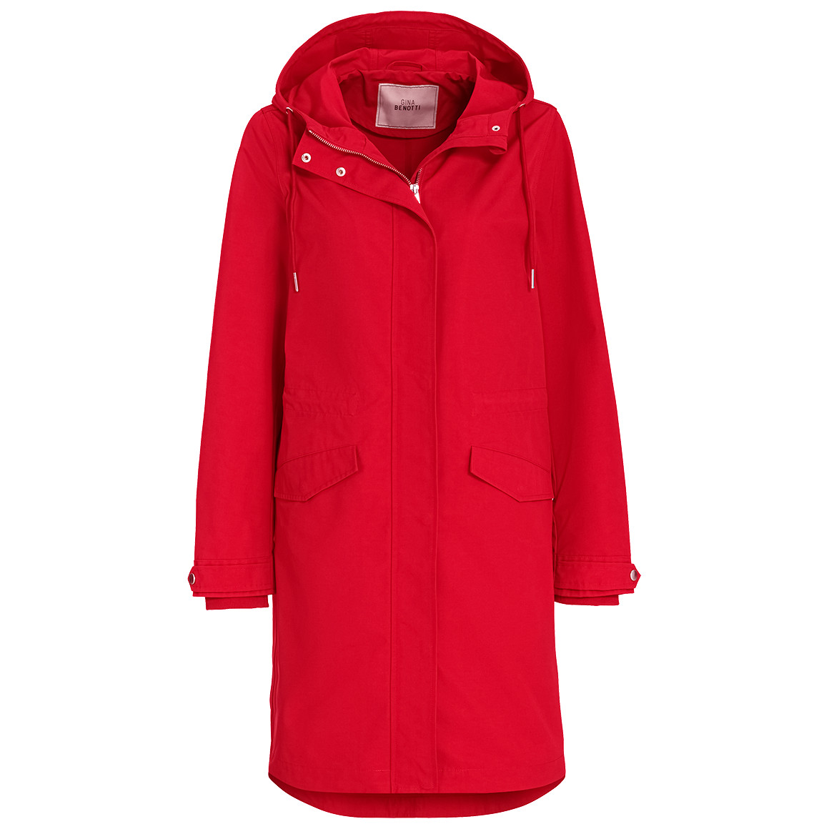 Gina Benotti Damen Parka mit Kapuze rot
