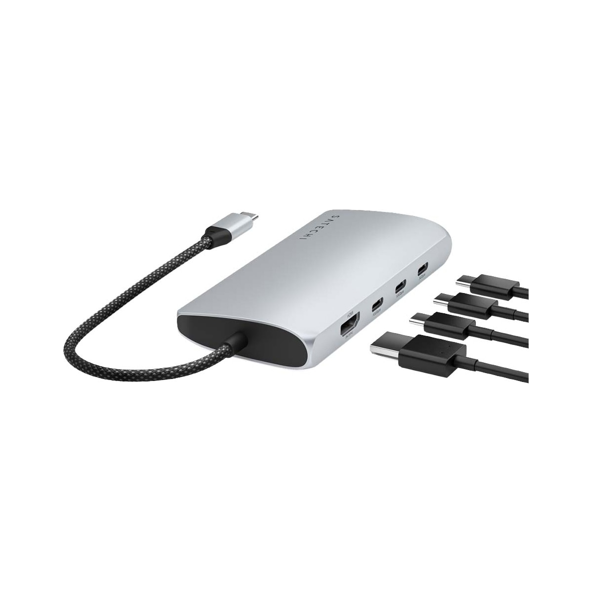 Satechi USB-C 8K Ethernet V3 Multiport USB hub (Silver)