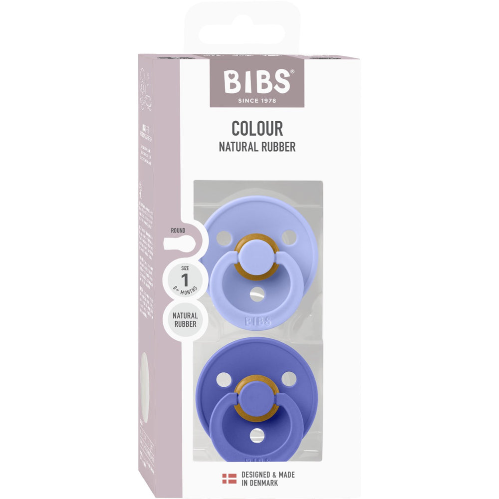 Køb Bibs Hush/Grape Sut Colour 2-Pak Latex
