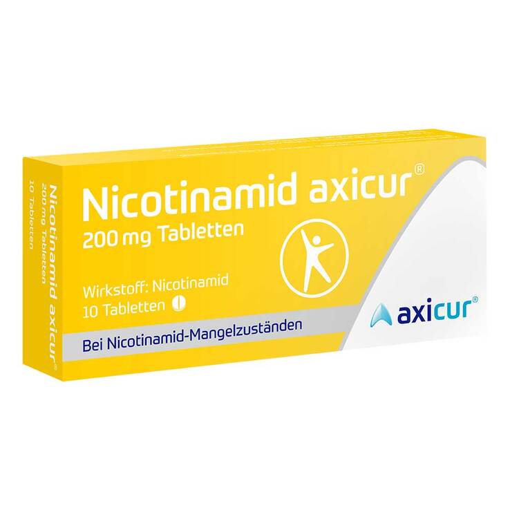 Nicotinamid axicur® 200 mg Tabletten, 10 St