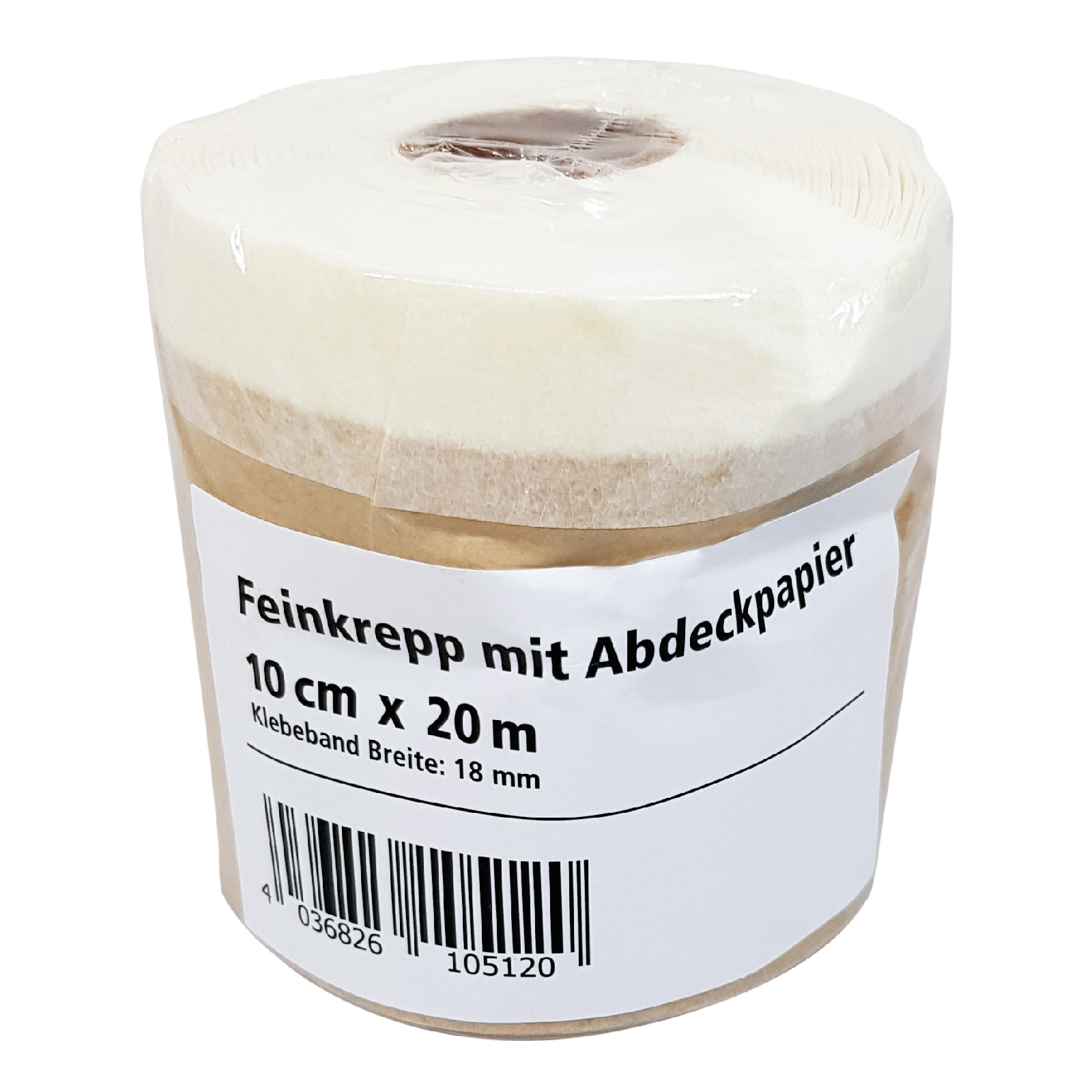 Feinkrepp mit Abdeckpapier - 20 Meter