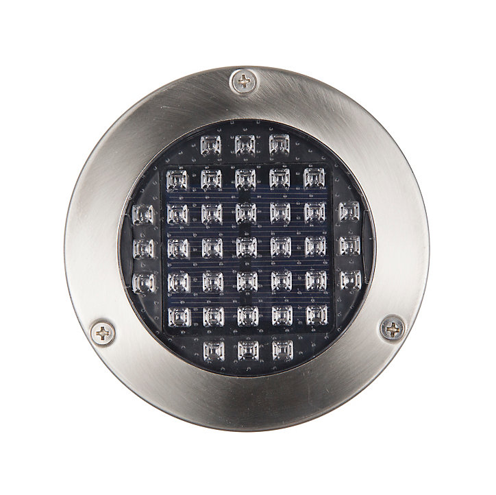 2 spots encastrable solaire Glend IP65 GoodHome lumière bleue