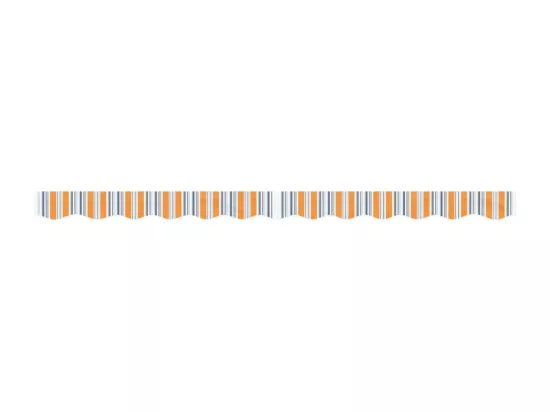 Tissu de remplacement de cantonnière d’auvent multicolore 3 m