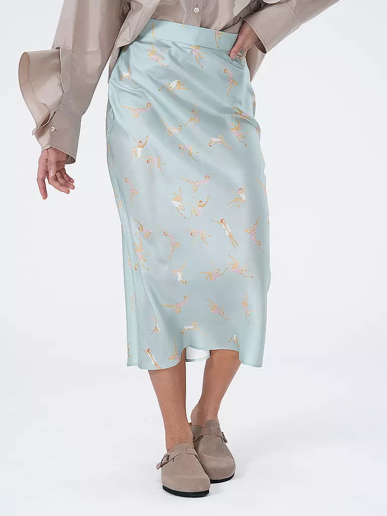 MAX MARA STUDIO Seidenrock CAVALLO blau