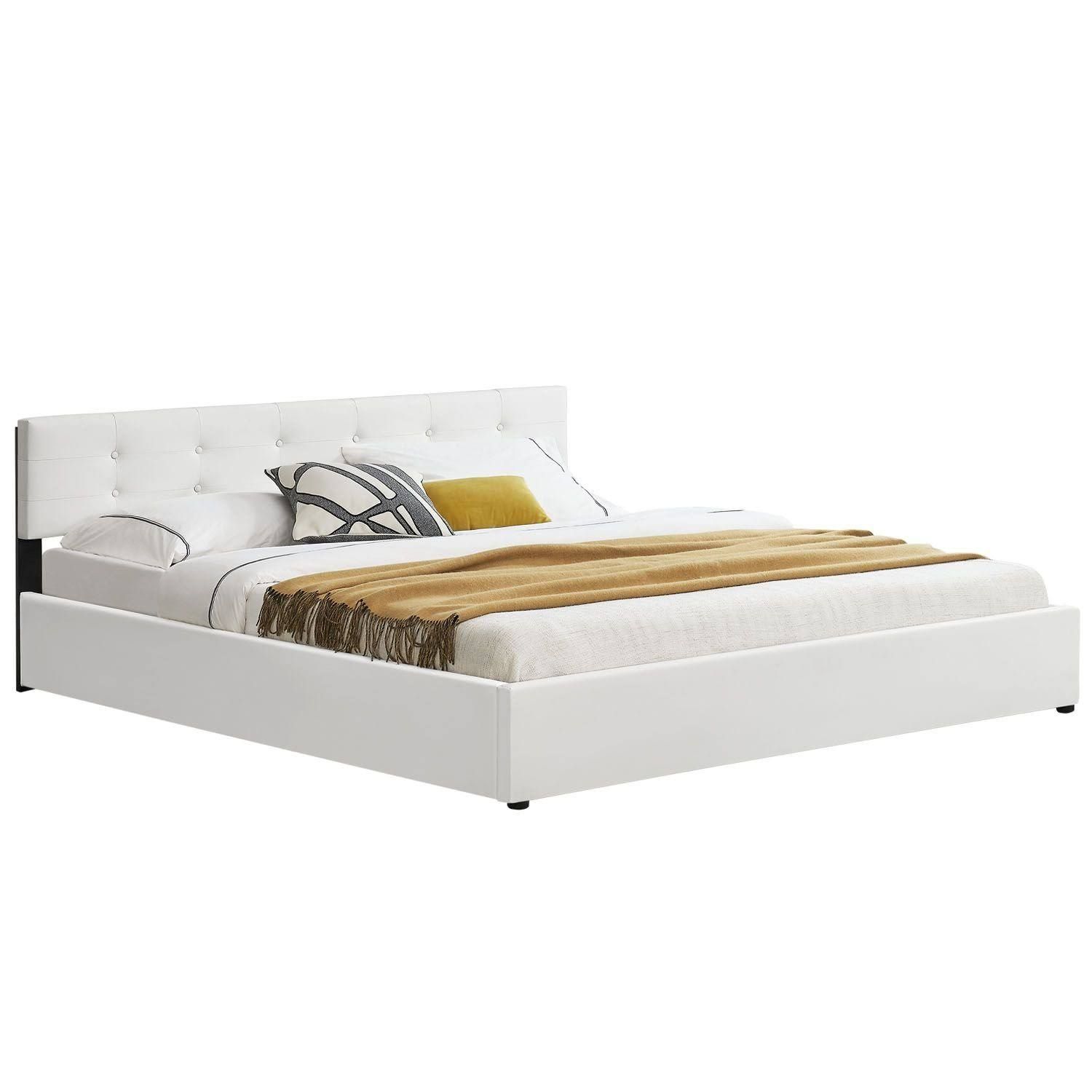 Juskys, Bed, Marbella upholstered bed (140 x 200)