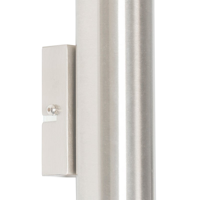 Moderne stalen wandlamp met 2 lampen - Jeana