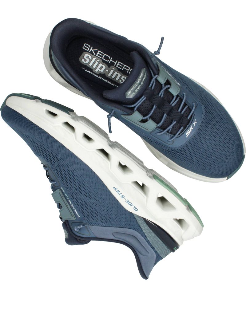 Skechers Slip-Ins Glide Step Altus Instappers Blauw Heren
