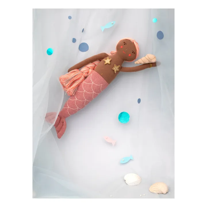 Meri Meri Poupée Sirène en coton | Rose