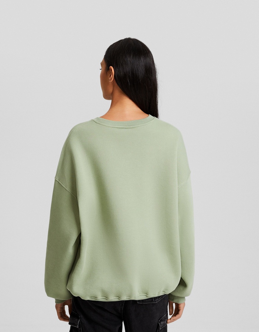 Moletom estampado oversized