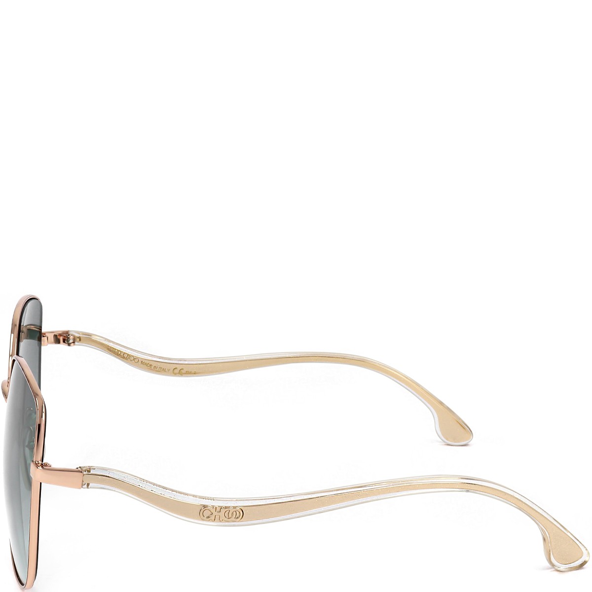 Jimmy Choo - Lunettes de soleil - Catégorie 2 - Doré