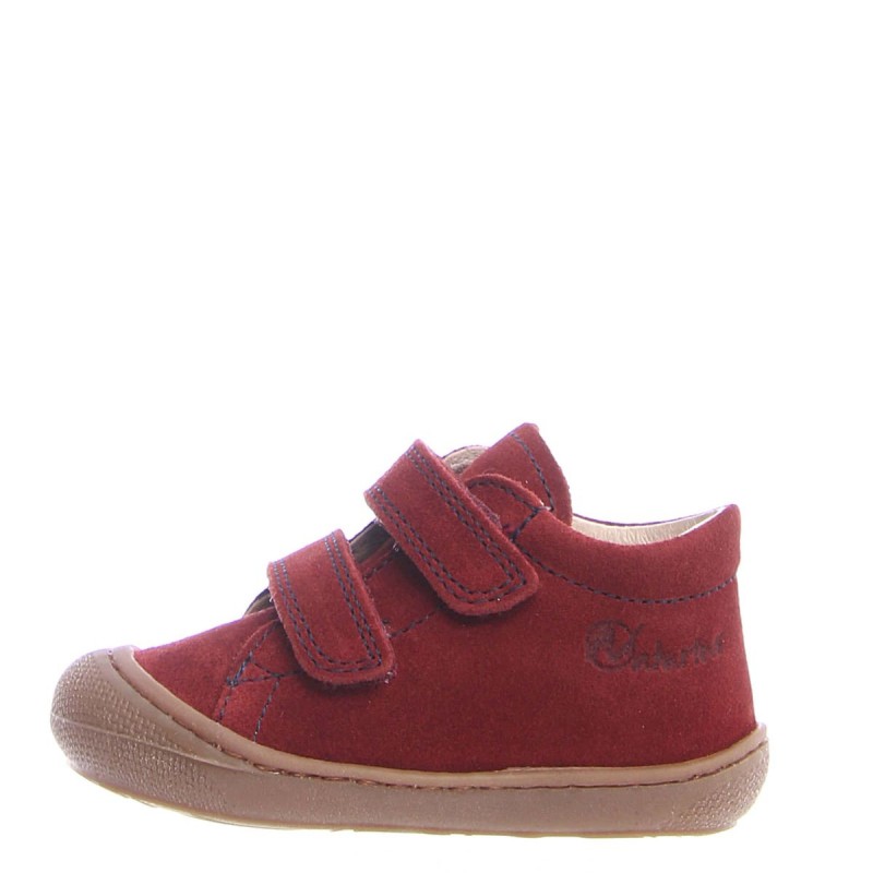 Naturino Naturino Cocoon Supersouple Velcros Nubuck Rouge