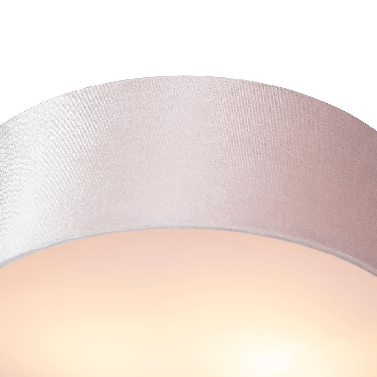 Moderne plafondlamp roze 30 cm met gouden binnenkant - Drum