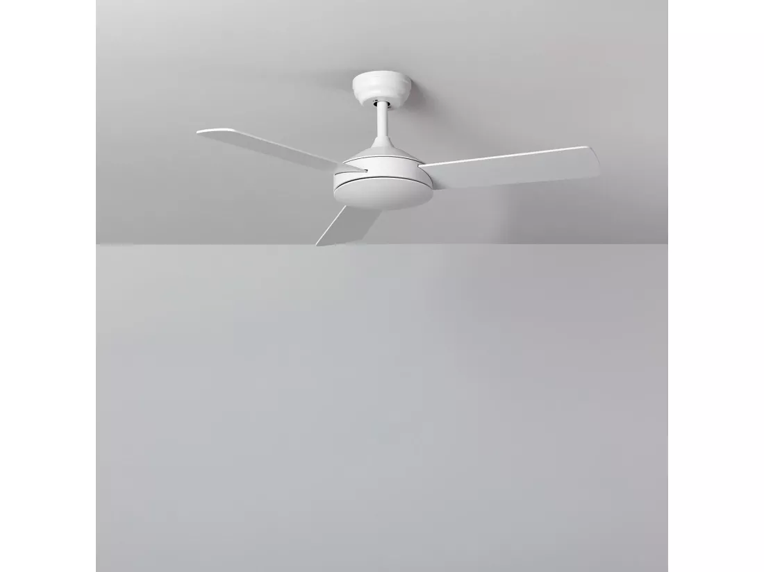 Ventilateur Exterieur Silencieux Navy 107cm Moteur DC Blanc Télécommande Sans lumière