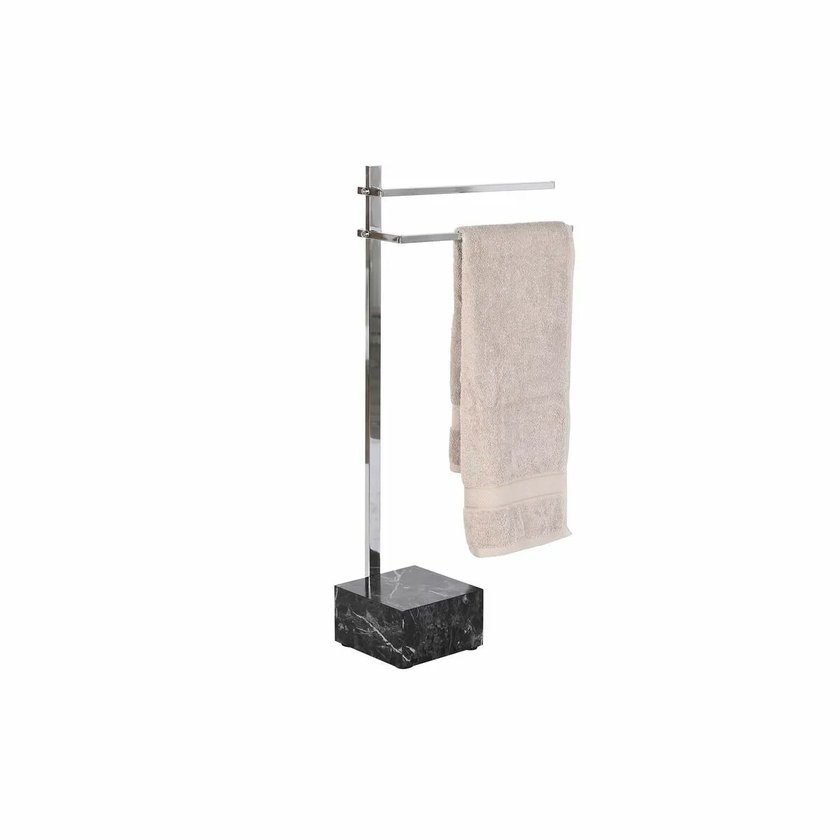 DKD Home Decor Porte Serviettes Pied - Argenté