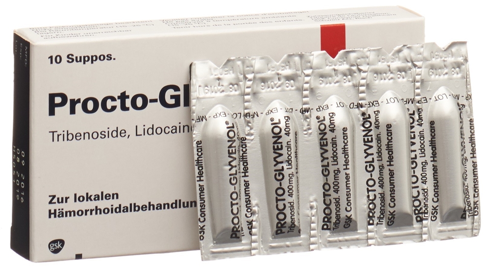 PROCTO-GLYVENOL Supp 400 mg Blist 10 Stk