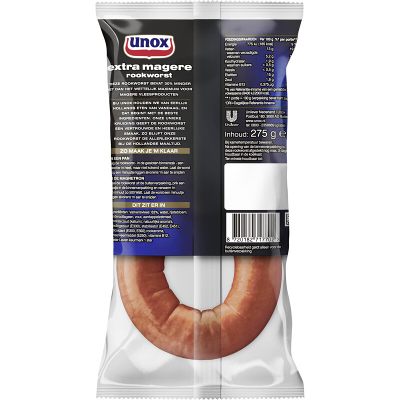 Unox Extra magere rookworst
