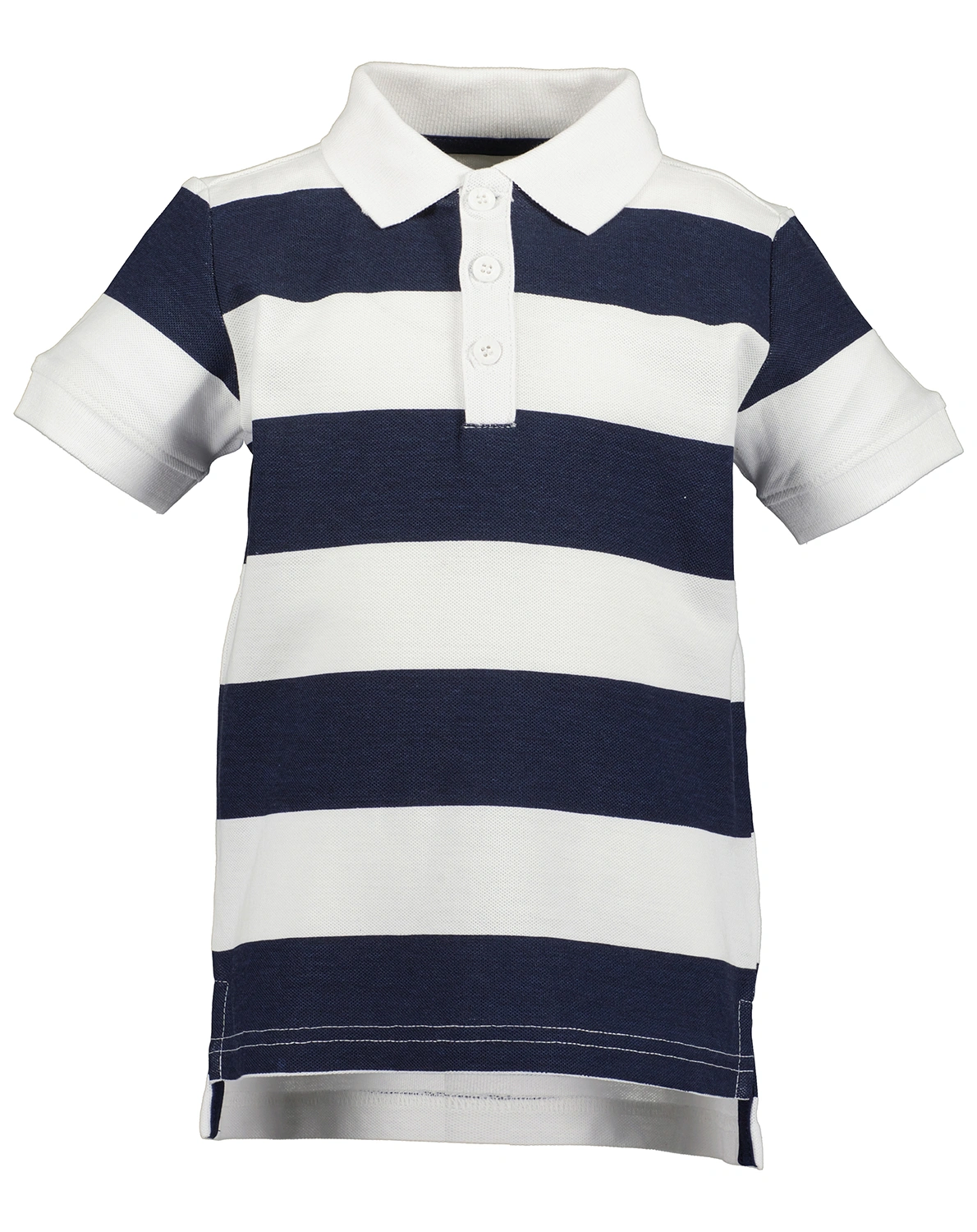 Poloshirt WIDE STRIPES in schwarz/weiß