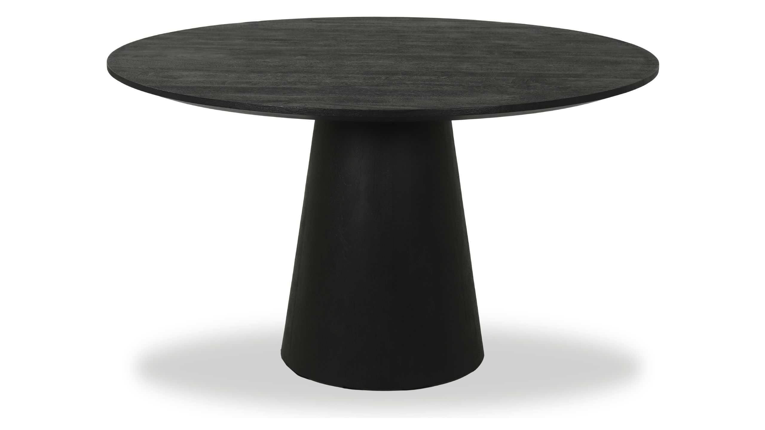 Eettafel 95657 - black Aron ⌀130  x H76 cm