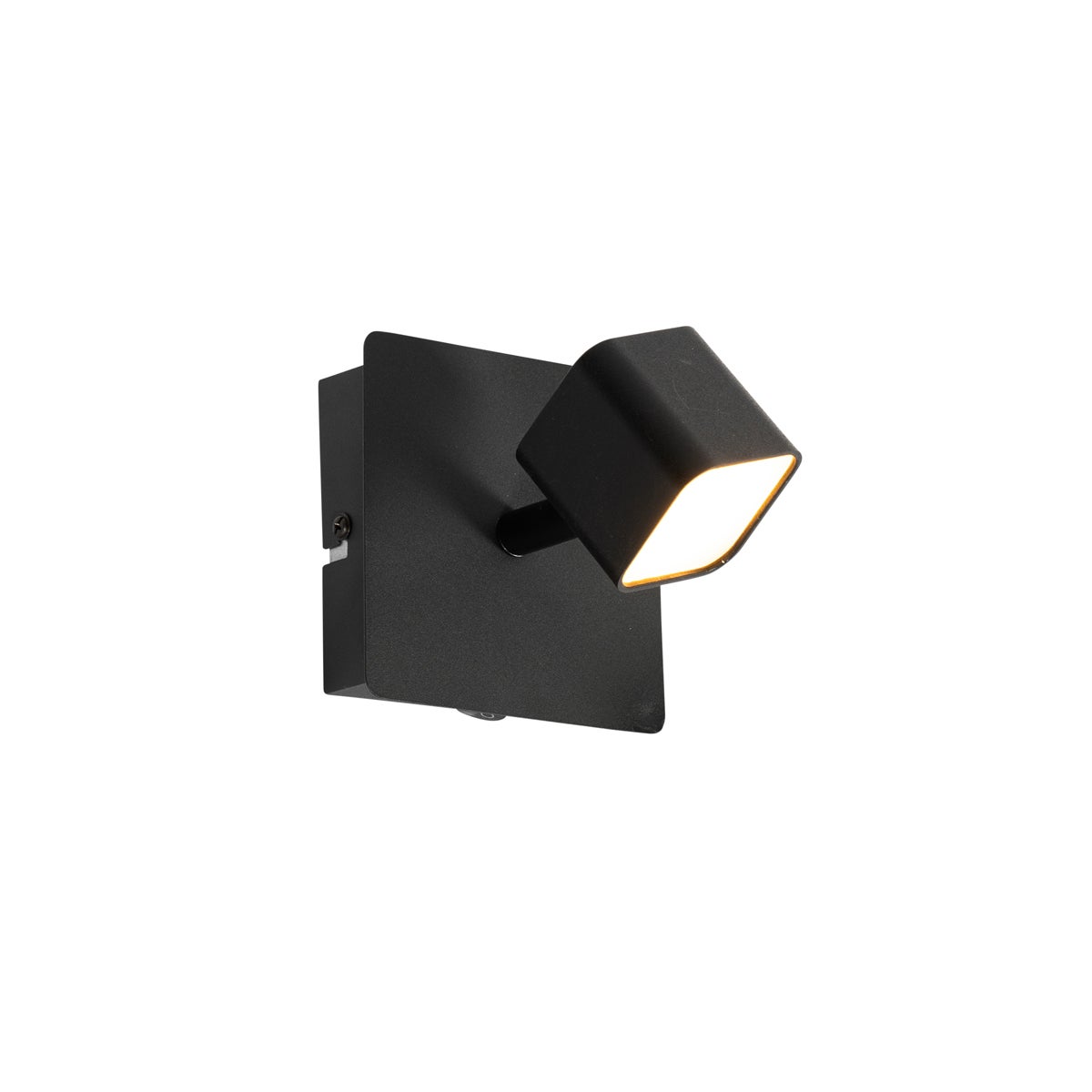 Moderne zwarte wandlamp inclusief LED met schakelaar - Nola