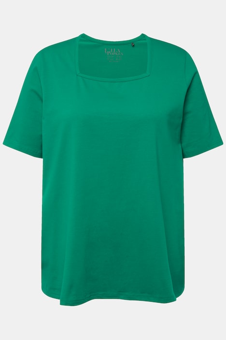 T-Shirt, A-Linie, Carree-Ausschnitt, Halbarm