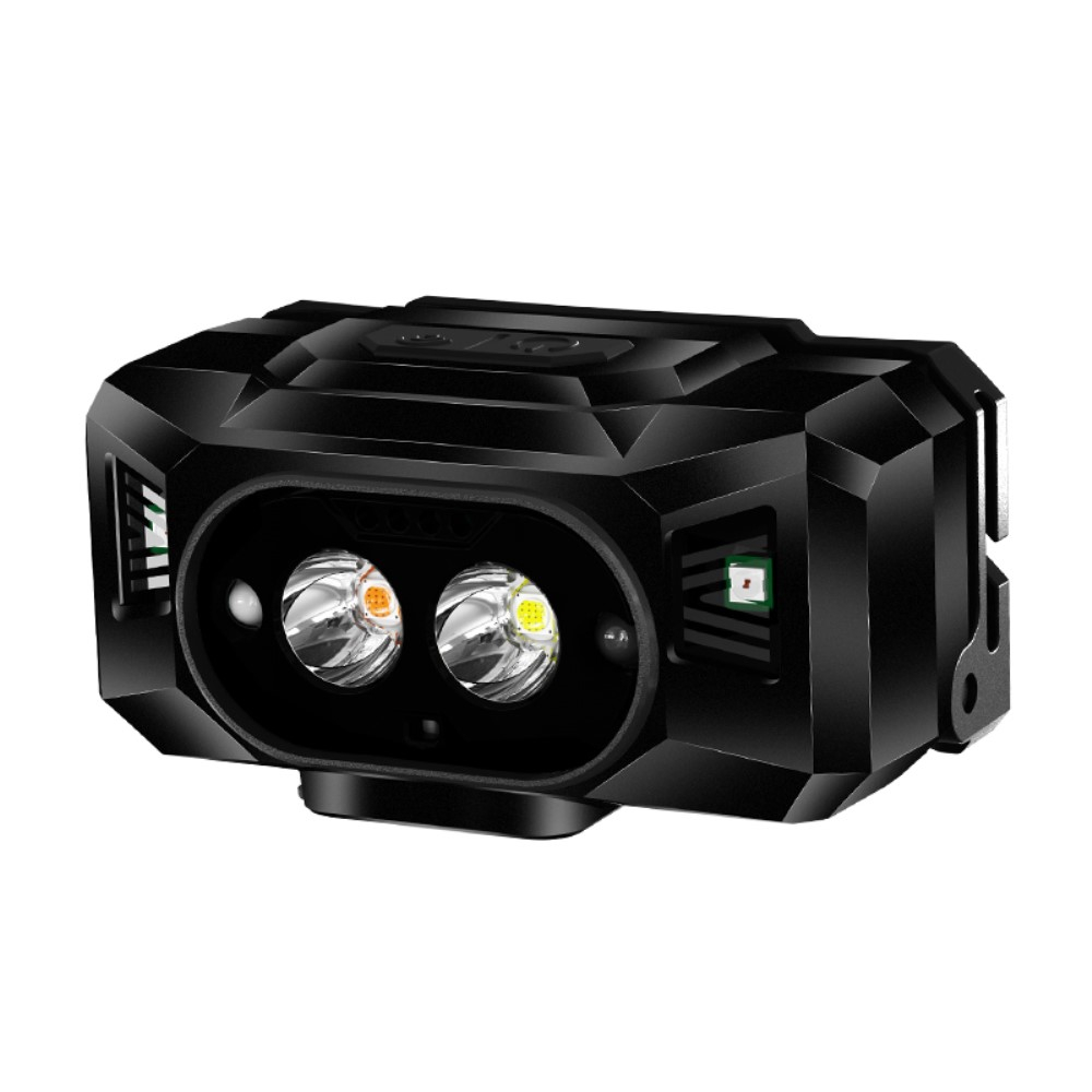 Running Stirnlampe LED Kopflampe mit 6 Leuchtmodis mit Gestensteuerung zum Wandern / Joggen / Radfahren  (1000 Lumen) - Warmweiss / Kaltweiss