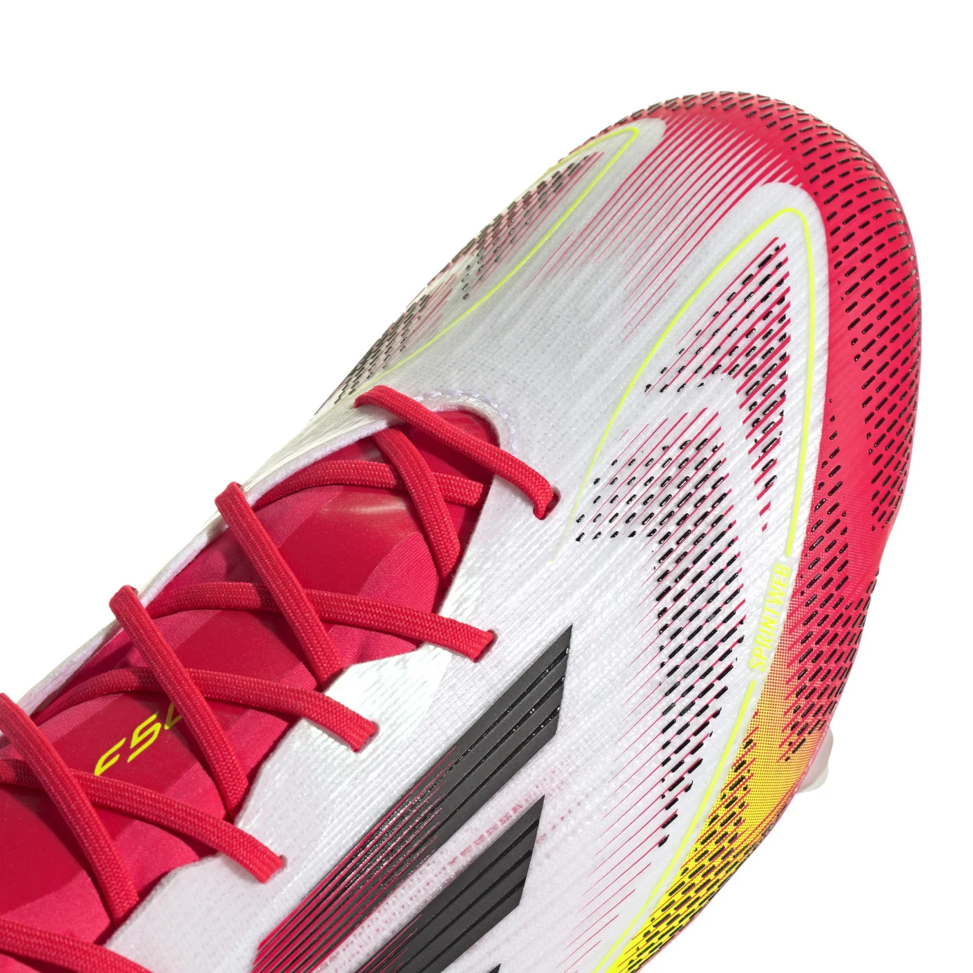 Adidas F50 Elite IJzeren-Nop Voetbalschoenen (SG) Wit Rood Zwart Geel