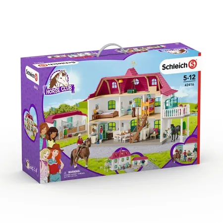 Schleich® 42416 Horse Club - Großer Pferdehof mit Wohnhaus und Stall