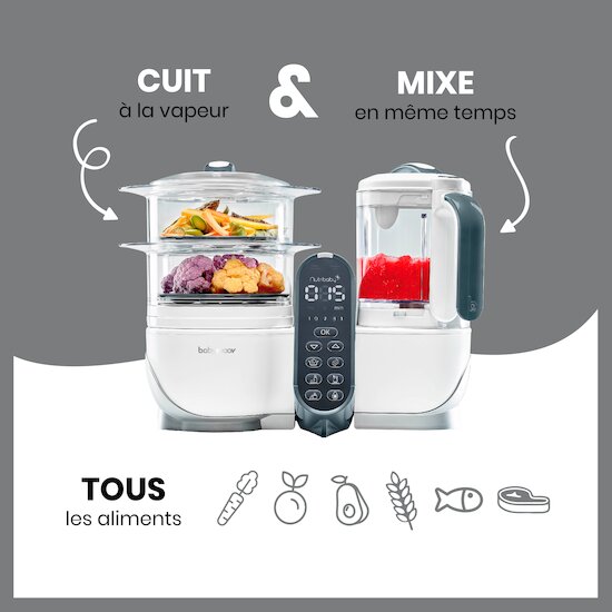 Pack batch cooking Nutribaby(+) & 3 Babybols 250mL   Blanc        de               Babymoov