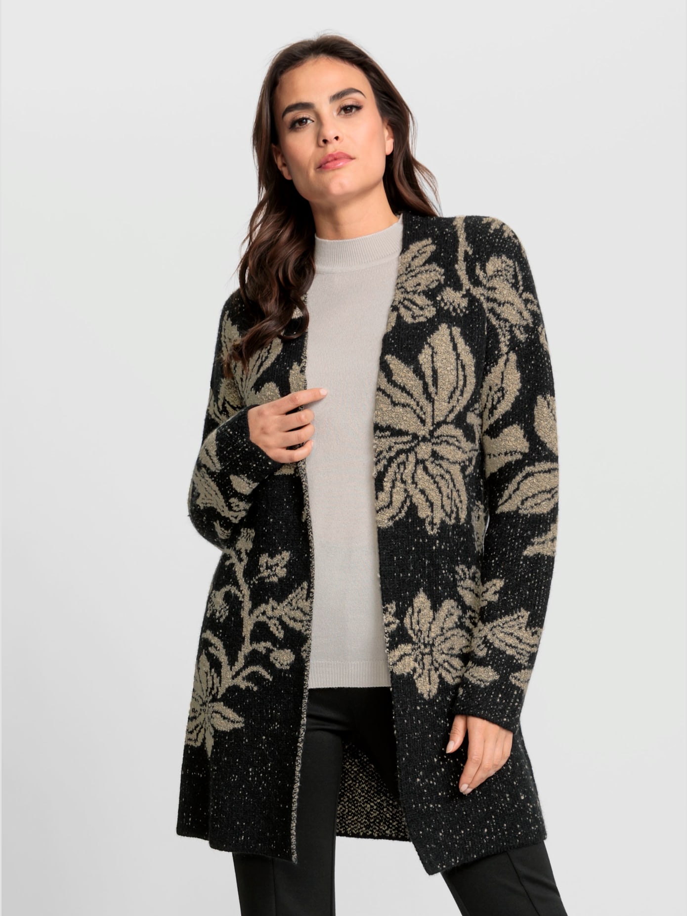 Veste en tricot tricot jacquard de qualité